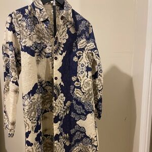 Floral Button-Up Dress, unique & beautiful!